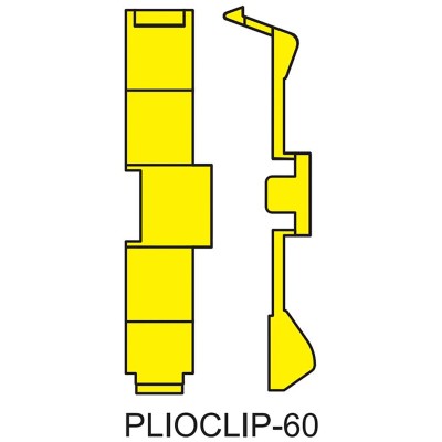 JLP PLIO®-CLIP Pre-Printed Clip-On Cable Marker A to M, Plain, Earth, Live Yellow for 3.6 mm to 6 mm Cable 07370312000