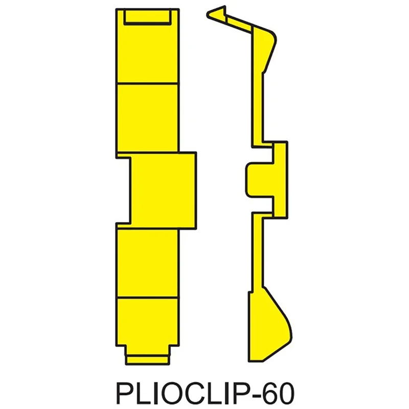 JLP PLIO®-CLIP Pre-Printed Clip-On Cable Marker A to M, Plain, Earth, Live Yellow for 3.6 mm to 6 mm Cable 07370312000