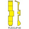 JLP PLIO®-CLIP Pre-Printed Clip-On Cable Marker A to M, Plain, Earth, Live Yellow for 3.6 mm to 6 mm Cable 07370312000