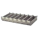 RS PRO Drawer Unit 7 High Impact Plastic Grey 138 mm x 138 mm x 431 mm 519-582