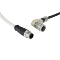 Bulgin Sensor Actuator Cable Female 4 Way Right Angle to Male 4 Way Straight 2 m PXPNPN12RAF04AFI020PUR
