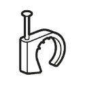 Legrand Grey Cable Clip 9 mm Maximum Bundle Diameter Nail Fixing 25 mm Length 0 315 28
