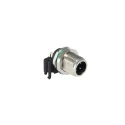Bulgin Industrial Circular Connector 3 Contacts Panel Mount Socket Male Brass IP67 Buccaneer M8 Series PXMBNI08RAM03APCM8