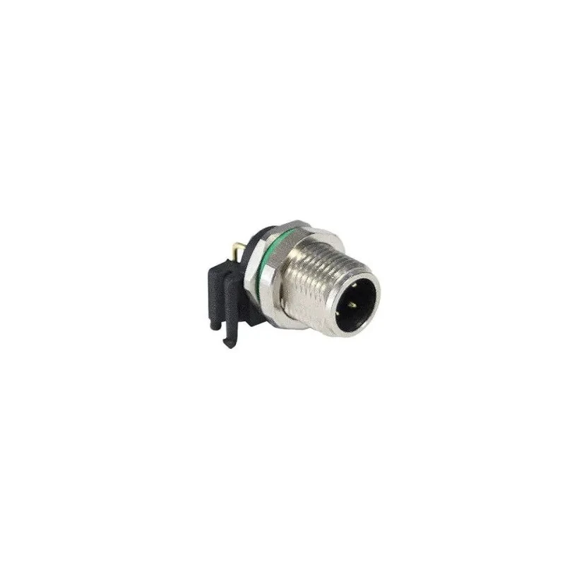 Bulgin Industrial Circular Connector 3 Contacts Panel Mount Socket Male Brass IP67 Buccaneer M8 Series PXMBNI08RAM03APCM8