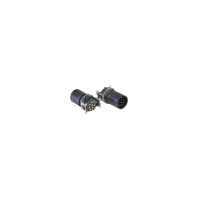 Bulgin Circular Connector 12 Contacts Panel Mount Socket Male/Male IP67 Buccaneer M12 Series 
