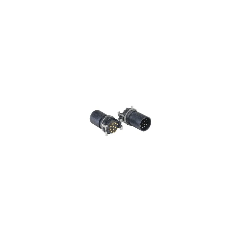 Bulgin Circular Connector 12 Contacts Panel Mount Socket Male/Male IP67 Buccaneer M12 Series 