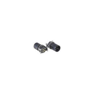 Bulgin Circular Connector 8 Contacts Panel Mount M12 Socket Male/Male IP67 Buccaneer M12 Series 