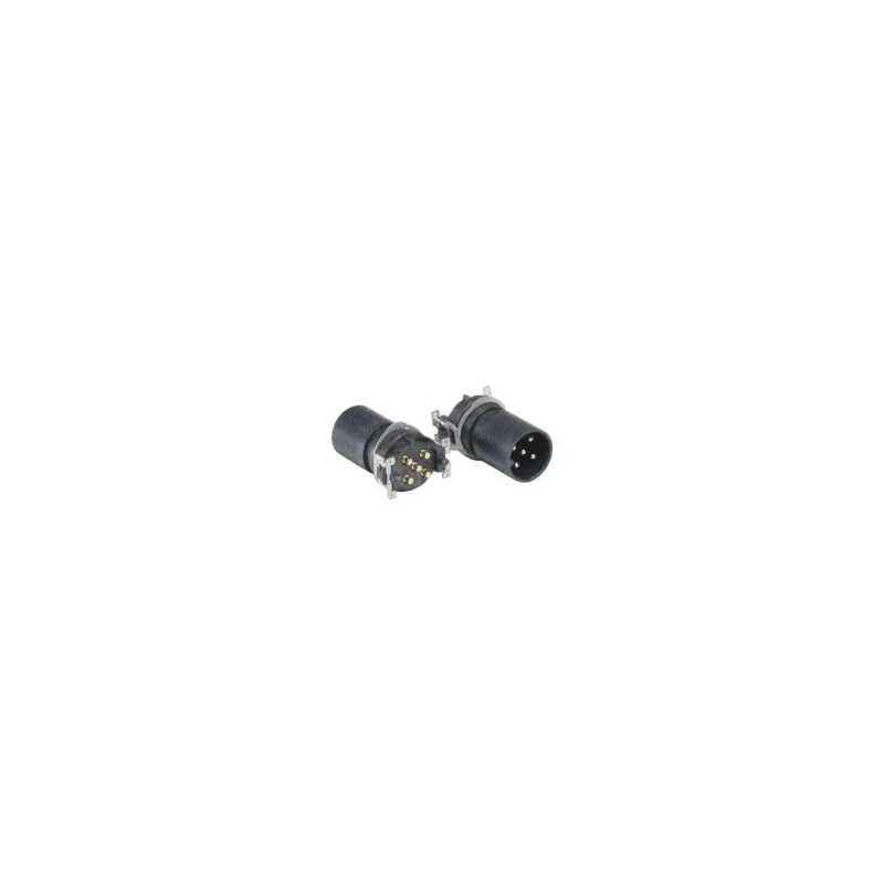 Bulgin Circular Connector 8 Contacts Panel Mount M12 Socket Male/Male IP67 Buccaneer M12 Series 
