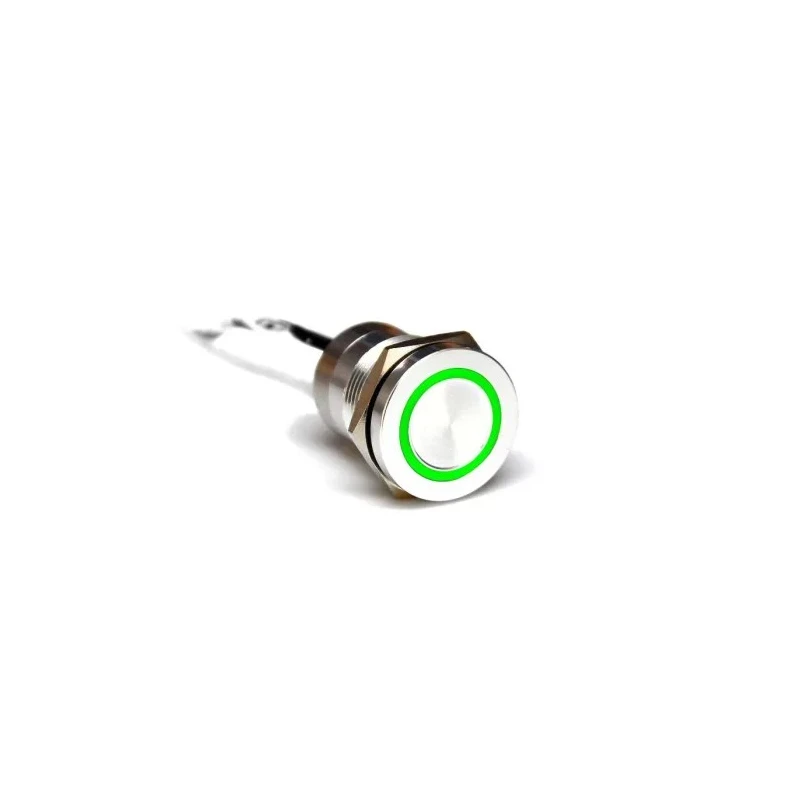 Bulgin Capacitive Switch Momentary NC Illuminated Red Green On-Off IP68 Stainless Steel MC19MCSRG