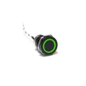 Bulgin Capacitive Switch Momentary NO Illuminated Green Red On-Off IP68 Black Anodised MC19MOBGR