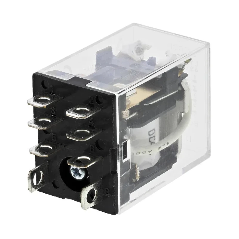 Omron DIN Rail Power Relay 48V DC Coil 10A Switching Current DPDT LY2 48VDC