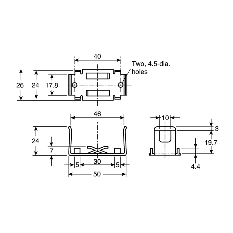 Omron Retaining Relay Clip Metal for G7L Series Relays, Relay Accessories R99-07 FOR G7L