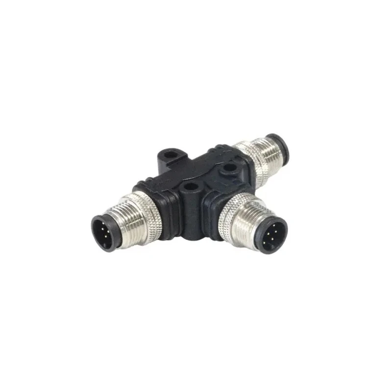 Bulgin M8 Circular Connector Adapter T Orientation, 3A Current, IP67 Rated PXPPVC08TSFF03AFBBFB