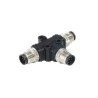 Bulgin M8 Circular Connector Adapter T Orientation, 3A Current, IP67 Rated PXPPVC08TSFF03AFBBFB
