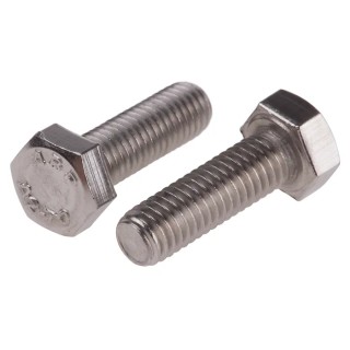RS PRO Plain Stainless Steel Hex Bolt M5 x 16 mm 520-071