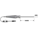 RS PRO PT100 Dome Liquid Temperature Probe, 100 mm Length, 4 mm Diameter, 50 °C Max PT100