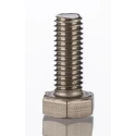 RS PRO Stainless Steel Hex Bolt M6 x 16 mm, DIN 933, A2 Type 304 Stainless Steel 520-122