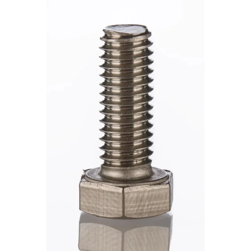 RS PRO Stainless Steel Hex Bolt M6 x 16 mm, DIN 933, A2 Type 304 Stainless Steel 520-122