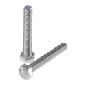 RS PRO Plain Stainless Steel Hex Bolt M6 x 40 mm Grade 8.8 DIN 933 520-166