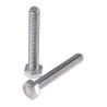 RS PRO Plain Stainless Steel Hex Bolt M6 x 40 mm Grade 8.8 DIN 933 520-166