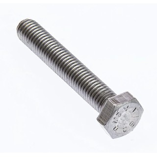 RS PRO Stainless Steel Hex Bolt M8 x 50 mm Grade 8.8 Plain Finish DIN 933 520-245