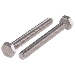 RS PRO Stainless Steel Hex Bolt M6 x 50 mm DIN 933 520-172