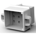 TE Connectivity Commercial MATE-N-LOK Pin Housing Panel Mount Female Connector Nylon 9 Pole, 250V AC 13A 1-480277-0