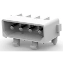 TE Connectivity Commercial MATE-N-LOK Series Right Angle Through Hole PCB Header 4 Contact 5.08 mm Pitch 1 Row 641737-1