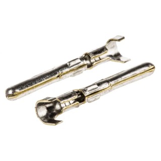 TE Connectivity Commercial MATE-N-LOK Series Male Crimp Terminal for 20 AWG to 17 AWG Wires 163305-2