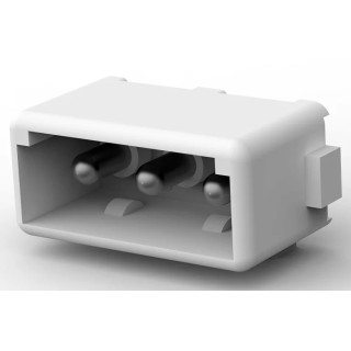TE Connectivity Commercial MATE-N-LOK Series Straight Through Hole PCB Header, 3 Contacts, 5.08 mm Pitch, 1 Row 350210-1