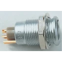 LEMO Circular Connector, Panel Mount Socket, 7 Contacts, 14 mm, Female, IP50, Brass Housing, Gold Plated ENG.1B.307.CLL
