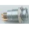 LEMO Circular Connector, Panel Mount Socket, 7 Contacts, 14 mm, Female, IP50, Brass Housing, Gold Plated ENG.1B.307.CLL