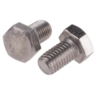 RS PRO Stainless Steel Hex Bolt M12 x 20 mm DIN 933 520-318
