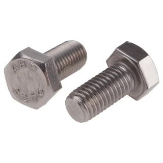 RS PRO Stainless Steel Hex Bolt M12 x 25 mm DIN 933 520-324