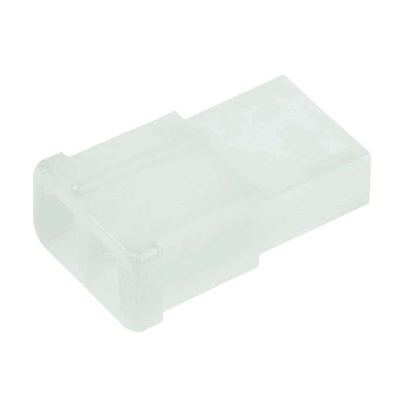 TE Connectivity Compact Power Connector Socket Housing Cable, 2 Pole Male, Crimp Termination, 250V ac, Nylon 1-480318-0