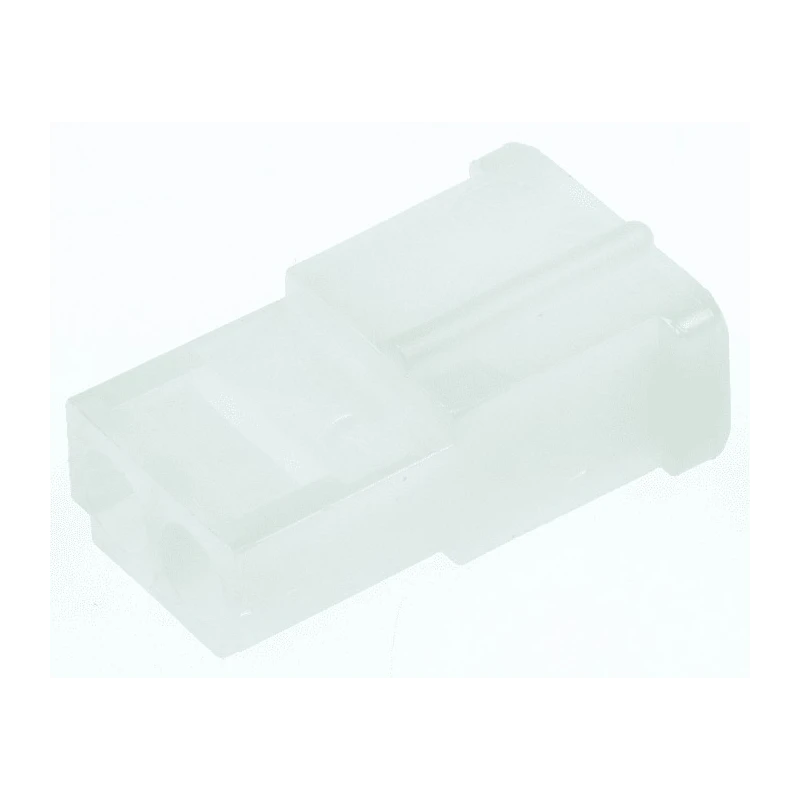 TE Connectivity Compact Power Connector Socket Housing Cable, 2 Pole Male, Crimp Termination, 250V ac, Nylon 1-480318-0