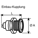 LEMO Circular Connector 4 Contacts Panel Mount 8 mm Socket Female IP50 00 B Series EGG.00.304.CLL
