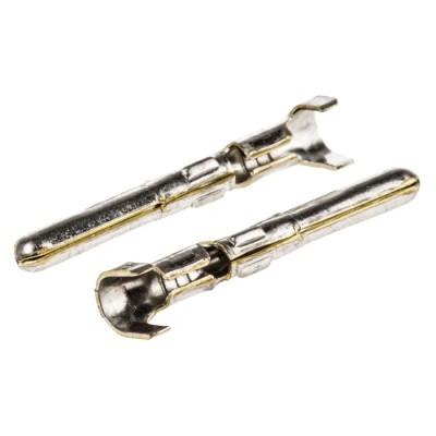 TE Connectivity Commercial MATE-N-LOK Male Crimp Terminal for 20 AWG to 17 AWG Wire Sizes 163305-2