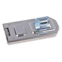 ABUS Steel Hasp & Staple, Galvanised Steel, 12.5 mm Staple Hole Diameter, 120 mm Length XR0140 120