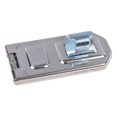 ABUS Steel Hasp & Staple, Galvanised Steel, 12.5 mm Staple Hole Diameter, 120 mm Length XR0140 120