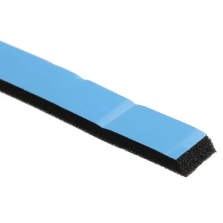 RS PRO Black Double-Sided PVC Foam Tape, 9 mm Width x 31 m Length, 3.2 mm Thick 205-0956