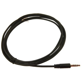 RS PRO Male 3.5 mm Stereo Jack to Unterminated Auxiliary Cable, Black, 2 m 205-0429