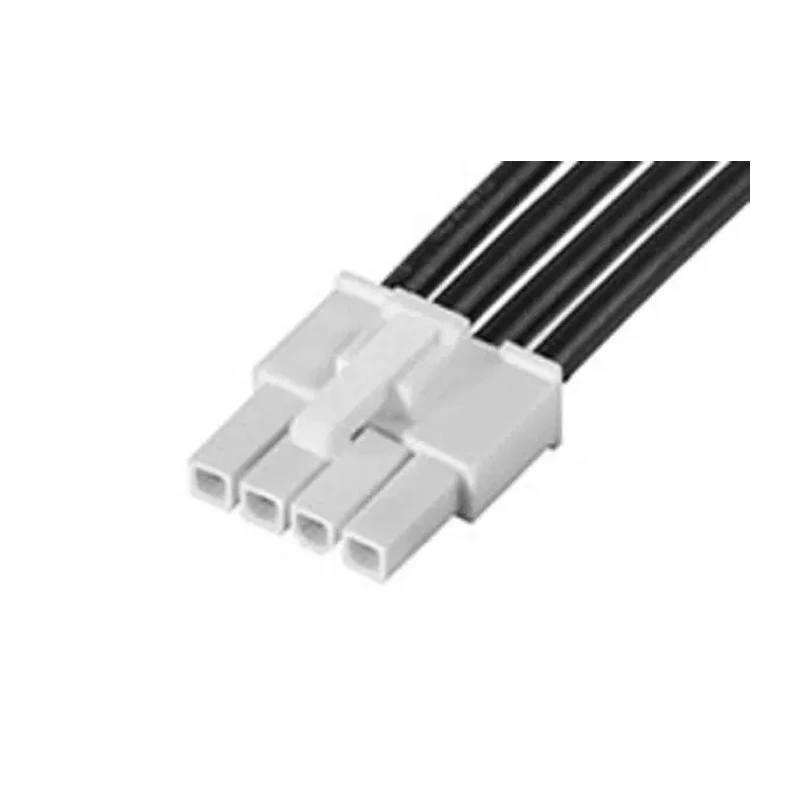 Molex 4 Way Male Mini-Fit Jr to 4 Way Male Mini-Fit Jr Wire to Board Cable, 600V, 150mm, Black Nylon Jacket 215322-1041