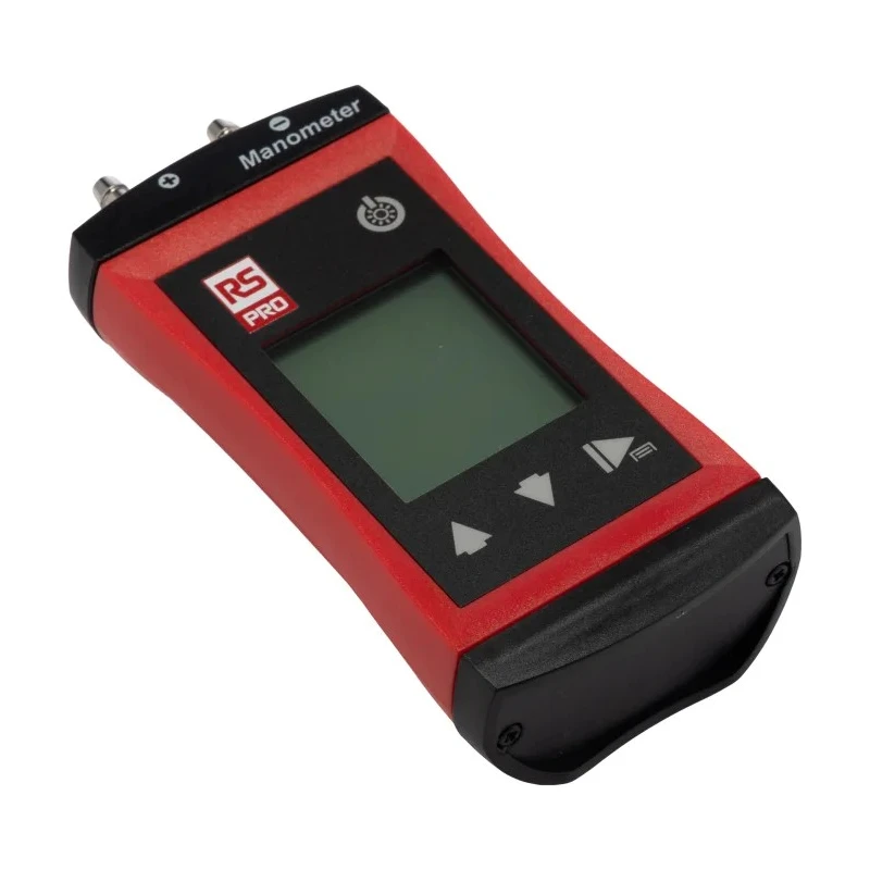RS PRO Differential Manometer with 2 Pressure Ports, Max Pressure Measurement 200 mbar, LCD Backlight Display RS 1107