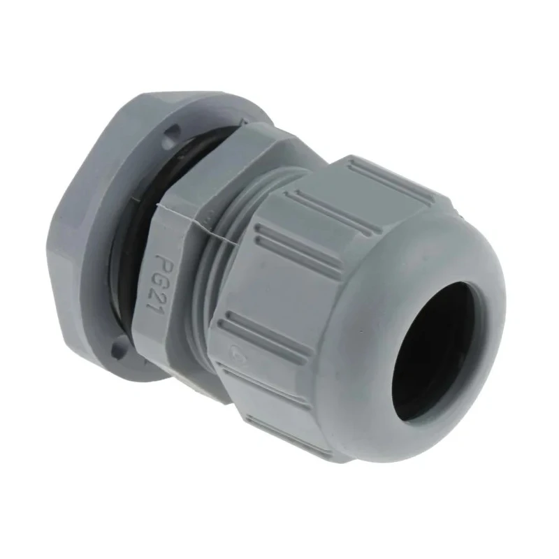 RS PRO Grey Polyamide Cable Gland with PG21 Thread, 12 mm to 18 mm Cable Diameter, IP68 Rated 0 980 25