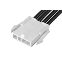 Molex 4 Way Female Mini-Fit Jr Wire to Board Cable 600 mm Nylon Jacket 600V 215321-2043