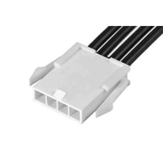 Molex 4 Way Female Mini-Fit Jr Wire to Board Cable 600 mm Nylon Jacket 600V 215321-2043