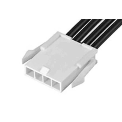 Molex 4 Way Female Mini-Fit Jr Wire to Board Cable 600 mm Nylon Jacket 600V 215321-2043