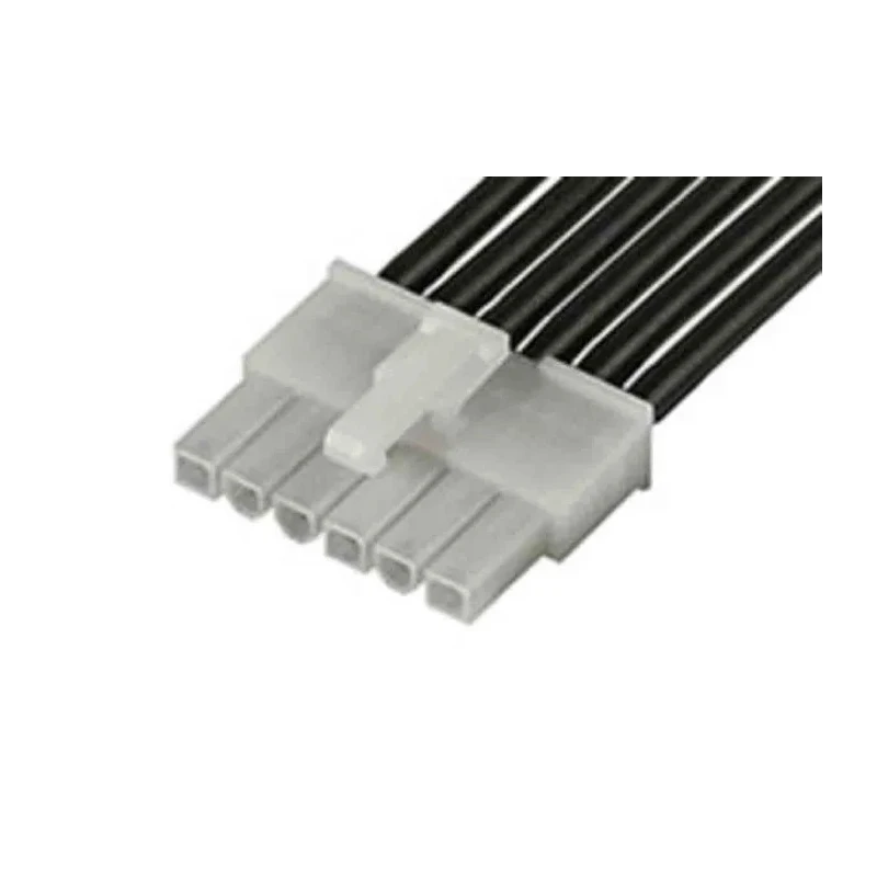 Molex 6 Way Female Mini-Fit to 6 Way Female Pigtail Wire to Board Cable 600V Nylon Jacket 300mm 215321-1062