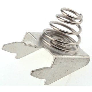 Keystone Coil Spring Battery Contact, Surface Mount, Spring Steel, Single Cell 629